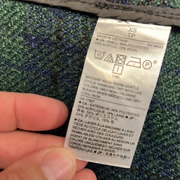 BANANA REPUBLIC PLAID BLAZER XS - Picture 11 of 16